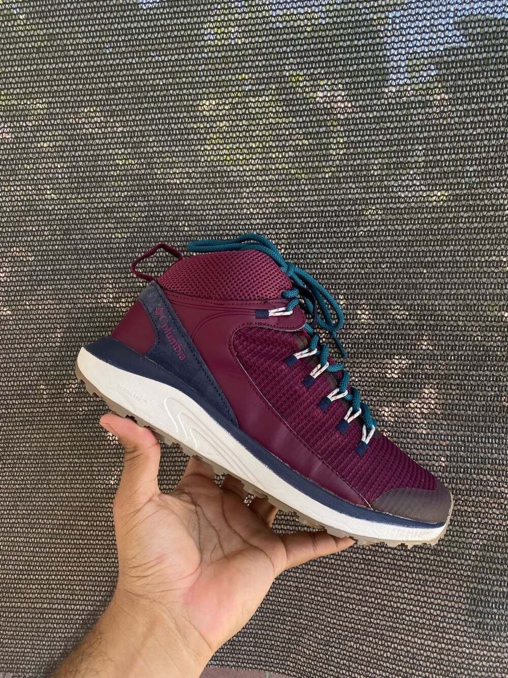ColumbiaTrailstorm Mid Waterproof Hiking Boots, Marionberry/Deep Water